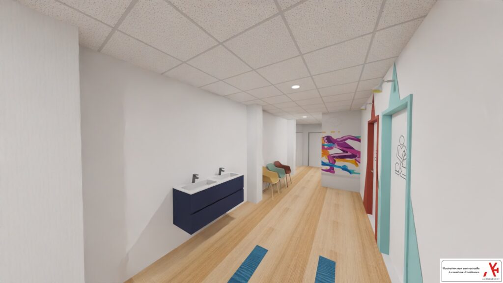 photo du couloir de l'institut