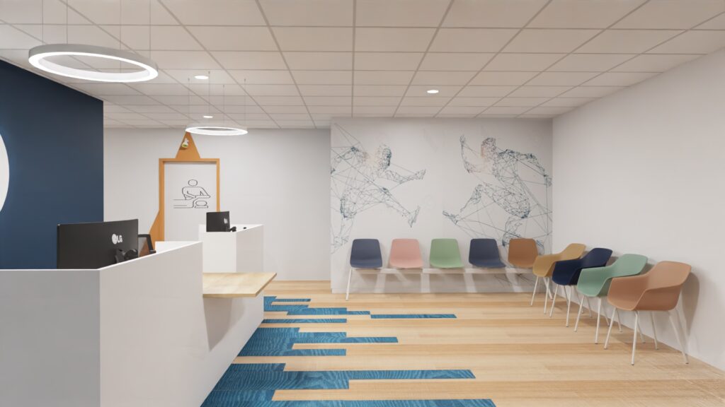 photo de la salle d'attente de l'institut